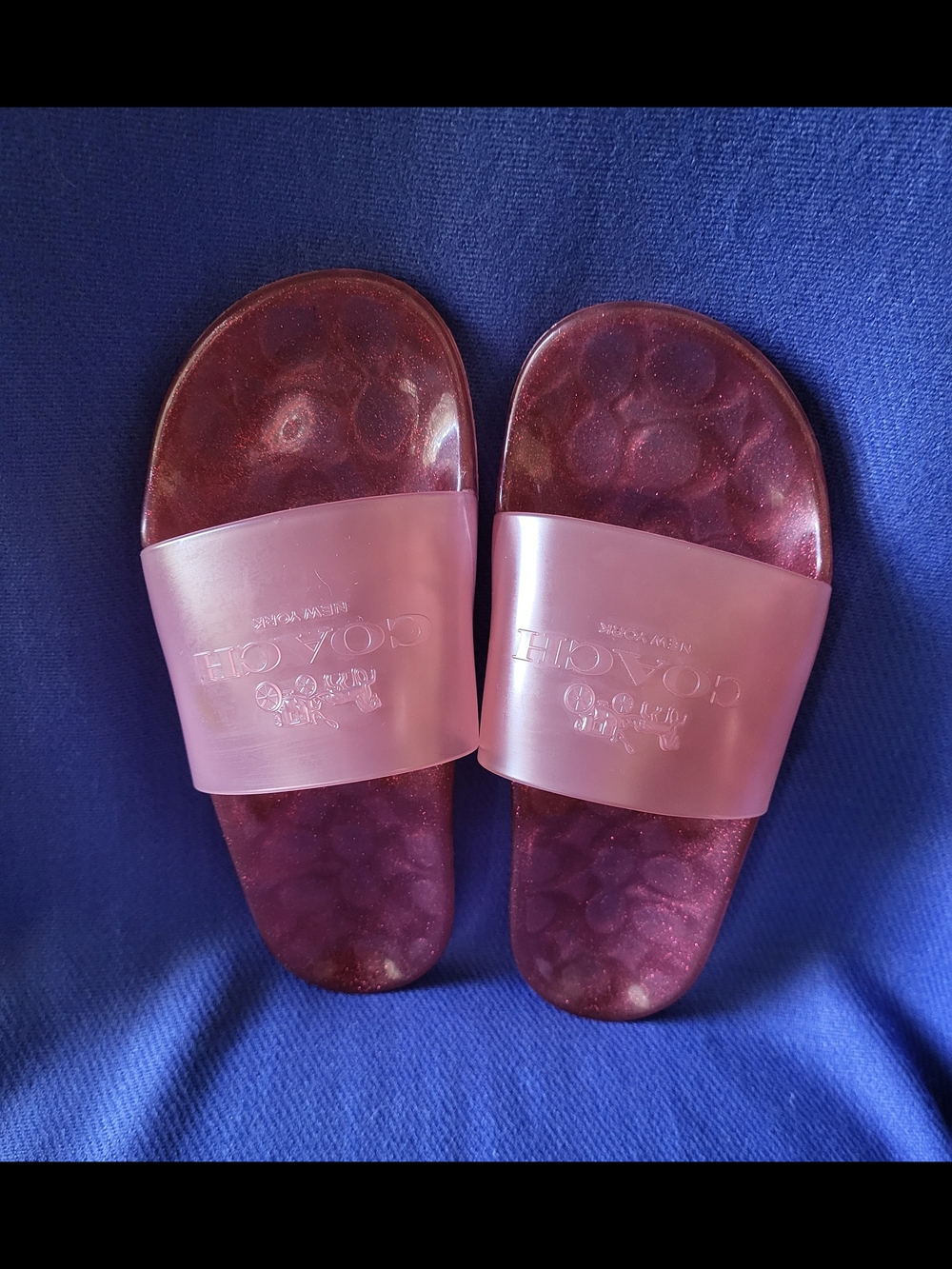 Coach Pink Slide Sandals - Women's Slip-On Slides - Picture 3 of 8